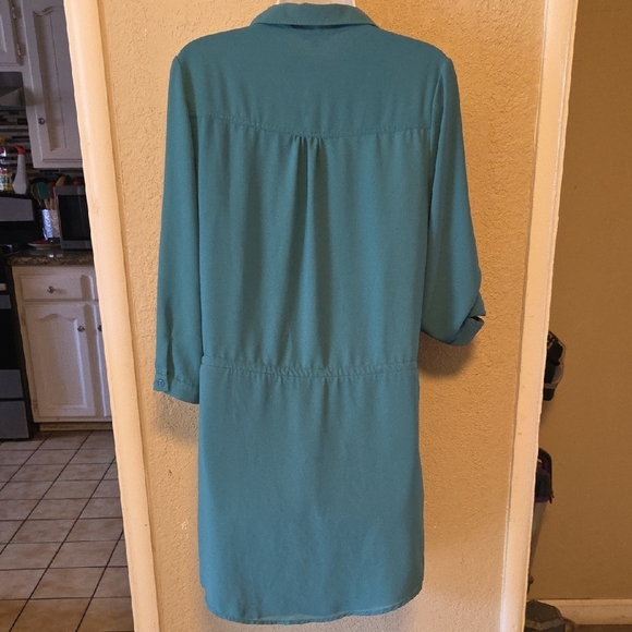 Naked Zebra Turquoise Mini Dress - Picture 3 of 6